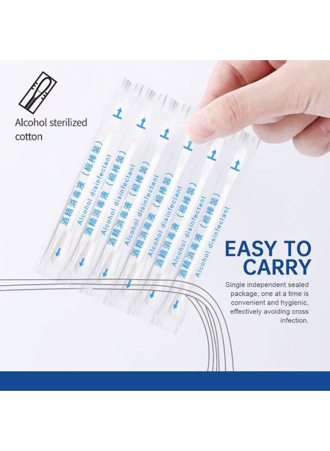 سوميفون 50 حزمة الكحول القطن لمرة واحدة التعبئة والتغليف المستقل رأسين القطن العناية بالجروح - Image 3