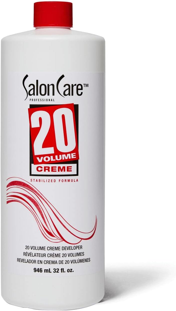 Salon Care 20 Volume Creme Developer - 32oz Stabilized Formula for Hair Lightening and Gray Coverage - Image 1