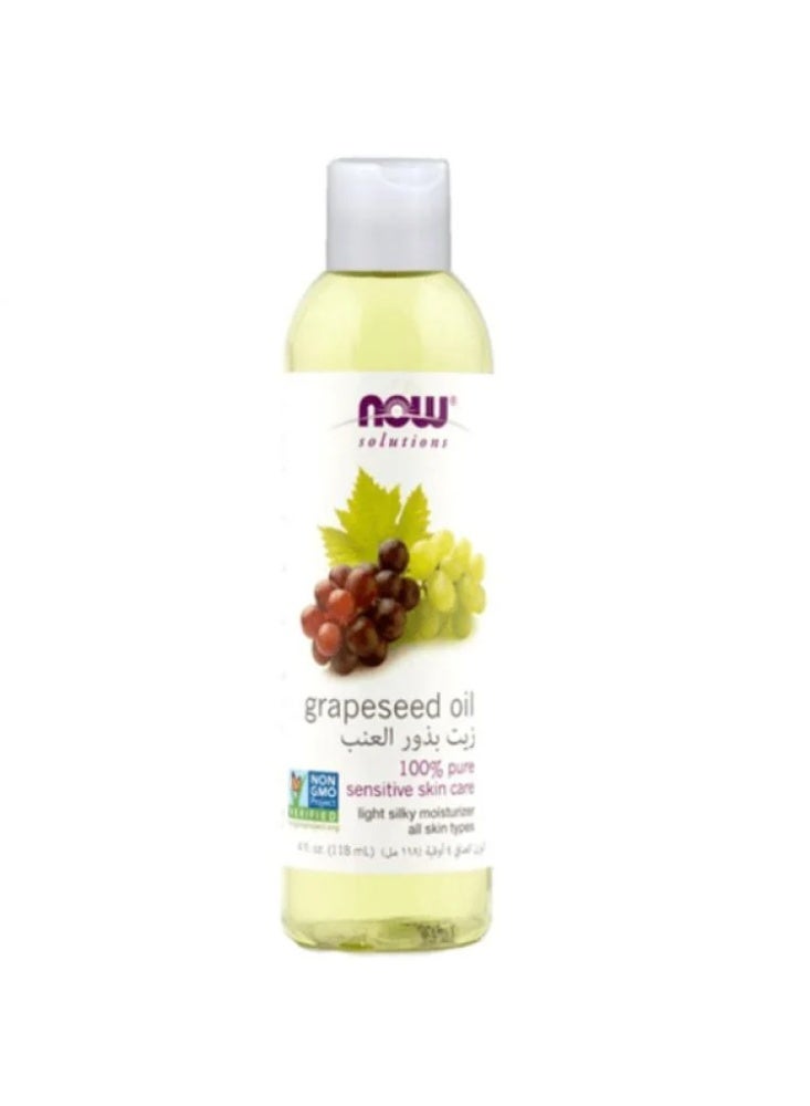 Now 100% Pure Grapeseed Oil - 118 ml