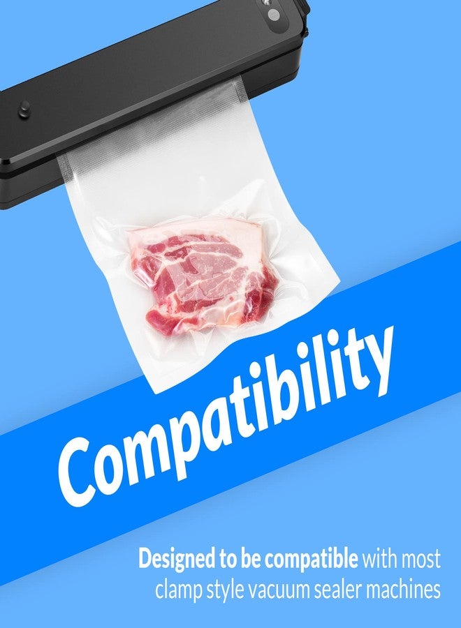 Reli. Vacuum Sealer Bags - 4 Rolls of 8"x50' | 4 Rolls Bulk - 200ft Total | Vacuum Sealer 8inx50ft for Food | BPA Free, Cut to Size | Food Sealing Bags for Sous Vide, Storage, Meal Prep | Clear - Image 4
