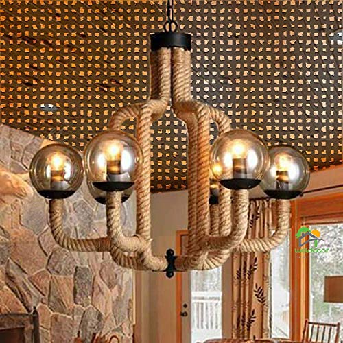 Weldecor Hanging Lamp Black and Brown Metal - Image 1