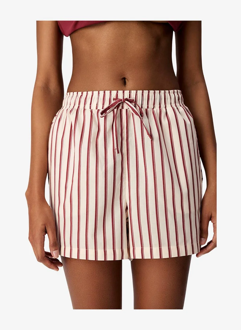 بنتي Women's Bordeux Soft Cotton Pyjama Short