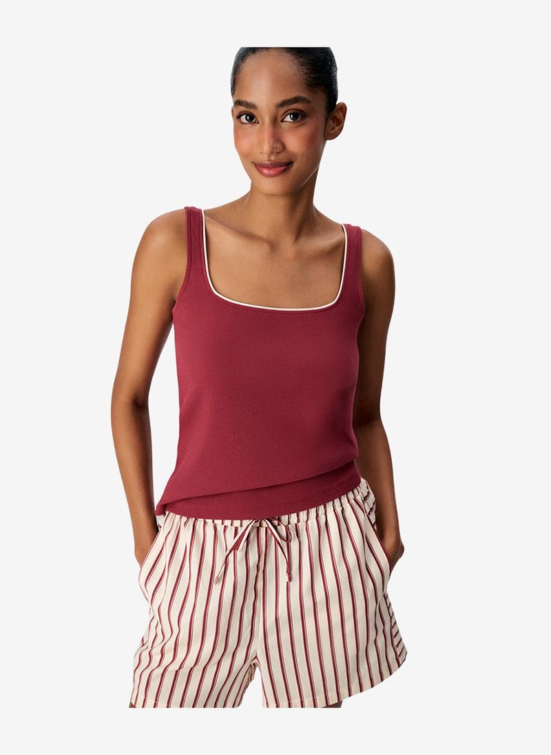 Penti Women's Bordeux Soft Cotton Pyjama Short - Image 4