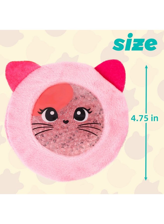 لوتفانسي أكياس ثلج للأطفال من أجل بو بوس، عبوة من 3 قطع، أكياس ثلج ساخنة وباردة قابلة لإعادة الاستخدام بأكمام لطيفة من القطيفة، وسادات صغيرة مستديرة من حبات الجل للإصابات والصداع والحمى وأسنان العقل وتسكين الآلام، مقاس 4.75 بوصة - Image 2