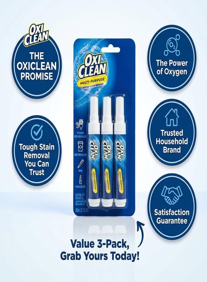 OxiClean Stain Remover Pen for Clothes and Fabric - Instant Stain Removal - Pack of 3 (Packaging May Vary) - Image 2