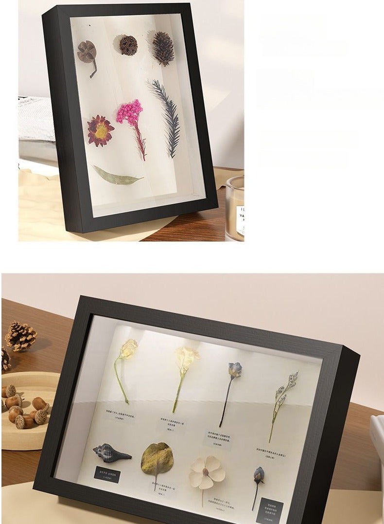 إطار الصورة لملء, إطار الصورة العميقة لملء, 21.8 × 26.8 سم, إطار عميق للجدار وسطح المكتب, إطار الكائن ثلاثي الأبعاد, عميق 3 سم, مناسبة لتزيين الجدار ثلاثي الأبعاد, الخشب - Image 5