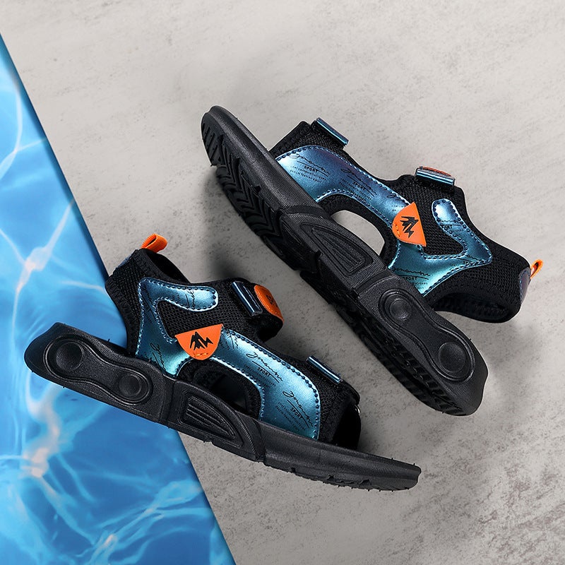Children'S Sandals 2025 Large Children'S Sandals Breathable Daily Casual Boys Beach Shoes - Image 1