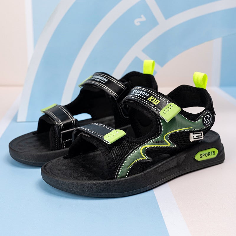Children'S Sandals 2025 Large Children'S Sandals Breathable Daily Casual Boys Beach Shoes - Image 4