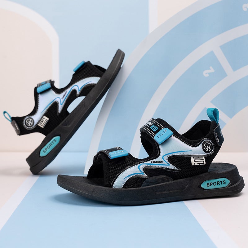 Children'S Sandals 2025 Large Children'S Sandals Breathable Daily Casual Boys Beach Shoes - Image 2