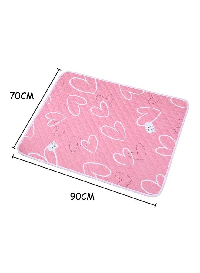 Aissiora Baby Waterproof Bed Pad Bed Wetting Pads Washable for Kids Toddler Potty Training Pads Baby Wateproof Pad Mat for Pack n Play/Crib/Mini Crib Reusable Incontinence Underpads for Kids/Adult/Pets  - Image 2