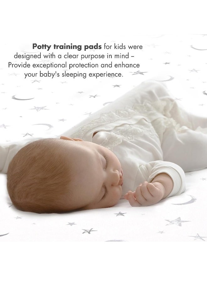 Aissiora Baby Waterproof Bed Pad Bed Wetting Pads Washable for Kids Toddler Potty Training Pads Baby Wateproof Pad Mat for Pack n Play/Crib/Mini Crib Reusable Incontinence Underpads for Kids/Adult/Pets  - Image 5