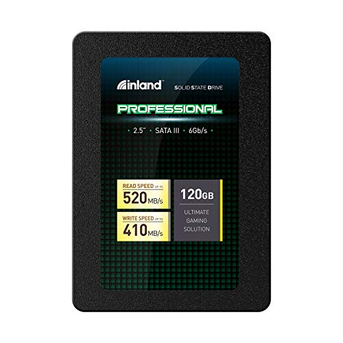 INLAND Professional 120GB SSD 3D NAND SATA III 6Gb/s 2.5" 7mm Internal Solid State Drive (120GB) - Image 1