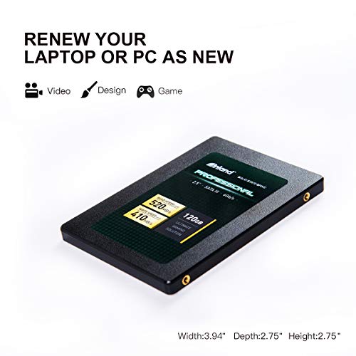 INLAND Professional 120GB SSD 3D NAND SATA III 6Gb/s 2.5" 7mm Internal Solid State Drive (120GB) - Image 5