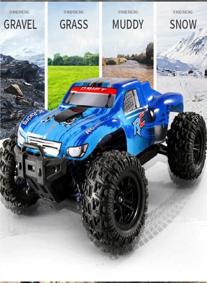 Zinnia Remote Control Car Toys for Kids, Long Range 2.4GHz High Speed 1:18 Scales Off Road Mad Racing Car, Remote Control Stunt Car for Adult Kids (Monster Truck) - Image 3