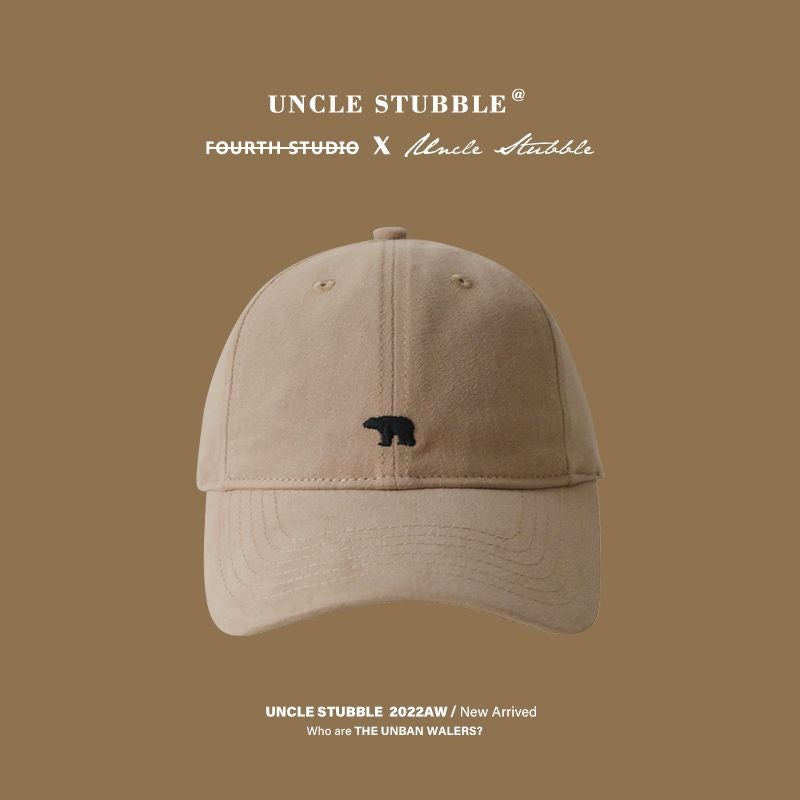 Polar Bear Baseball Cap Fashionable Unisex Sunshade Khaki  - Image 1