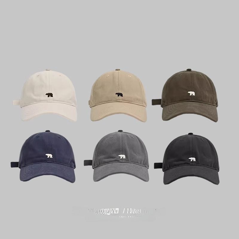 Polar Bear Baseball Cap Fashionable Unisex Sunshade Khaki  - Image 4