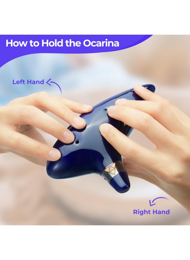 Ohuhu Ohuhu Zelda Ocarina with Song Book (Songs From the Legend of Zelda), 12 Hole Alto C Zelda Ocarinas Play by Link Triforce Gift for Zelda Fans with Display Stand Protective Bag  - Image 2