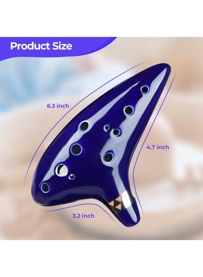 Ohuhu Ohuhu Zelda Ocarina with Song Book (Songs From the Legend of Zelda), 12 Hole Alto C Zelda Ocarinas Play by Link Triforce Gift for Zelda Fans with Display Stand Protective Bag  - Image 5