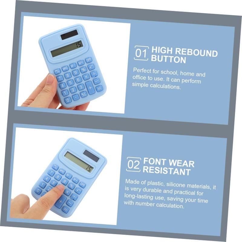 Portable Pocket Calculator Cute Desk Design For Women Office Pink - Image 5