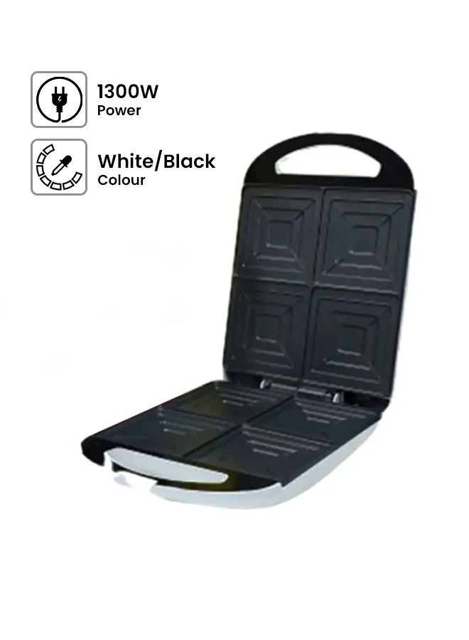 DLC Sandwich Maker 1300W 1300 W DLC-38237 White/Black - Image 1