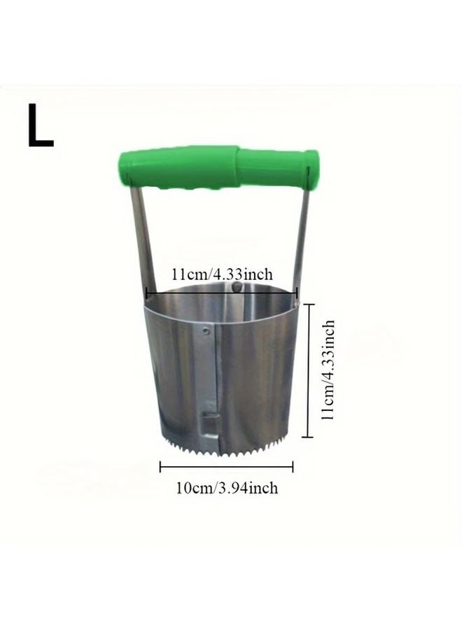 آلة زرع الشتلات الكبيرة المصنوعة من الفولاذ المقاوم للصدأ لحفر التربة لزراعة الخضروات والزهور - Image 1