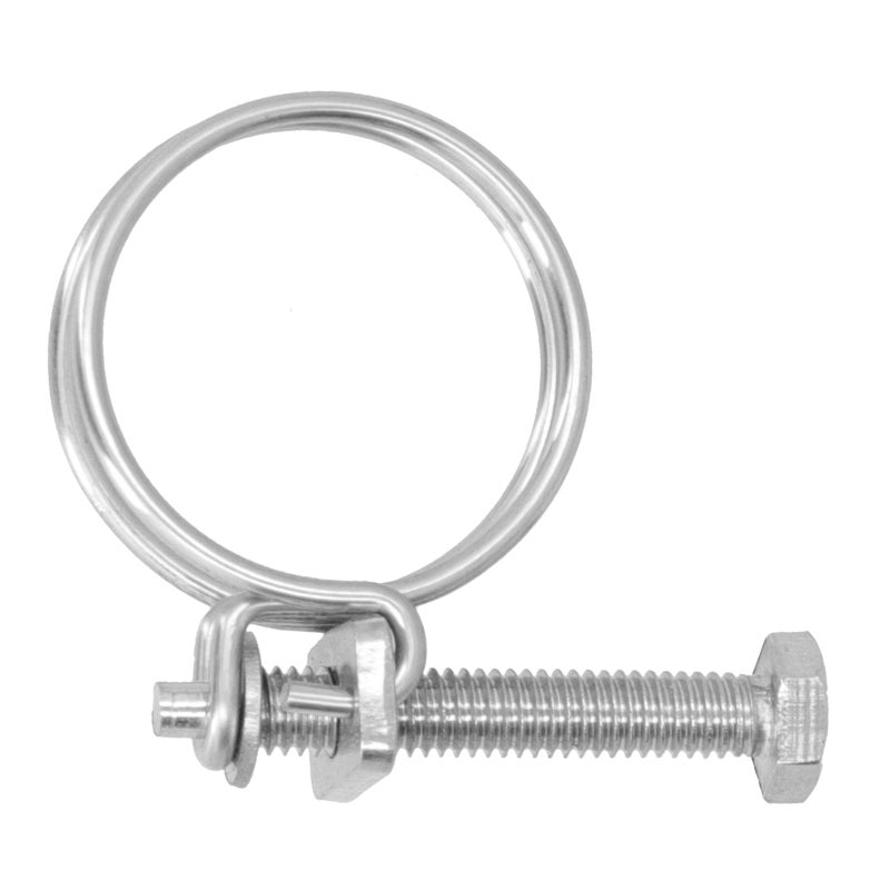 Stainless Steel Hose Clamps 16-19mm Sturdy Durable - Adjustable Diameter Double Wire Clamps for Industrial Household Use - Image 2