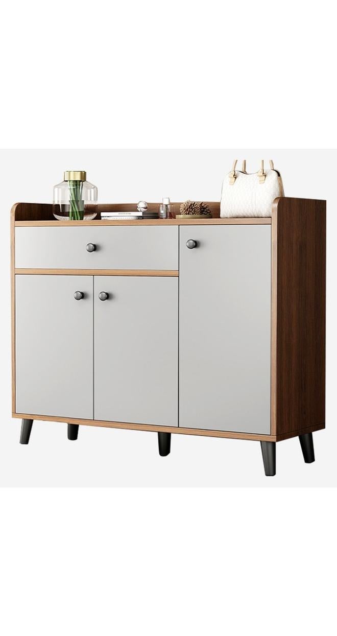 شاربدو خزانة أحذية على الطراز الأوروبي، خزانة مدخل كبيرة السعة، مقاومة للغبار والرطوبة والروائح 90x30x84 سم - Image 1