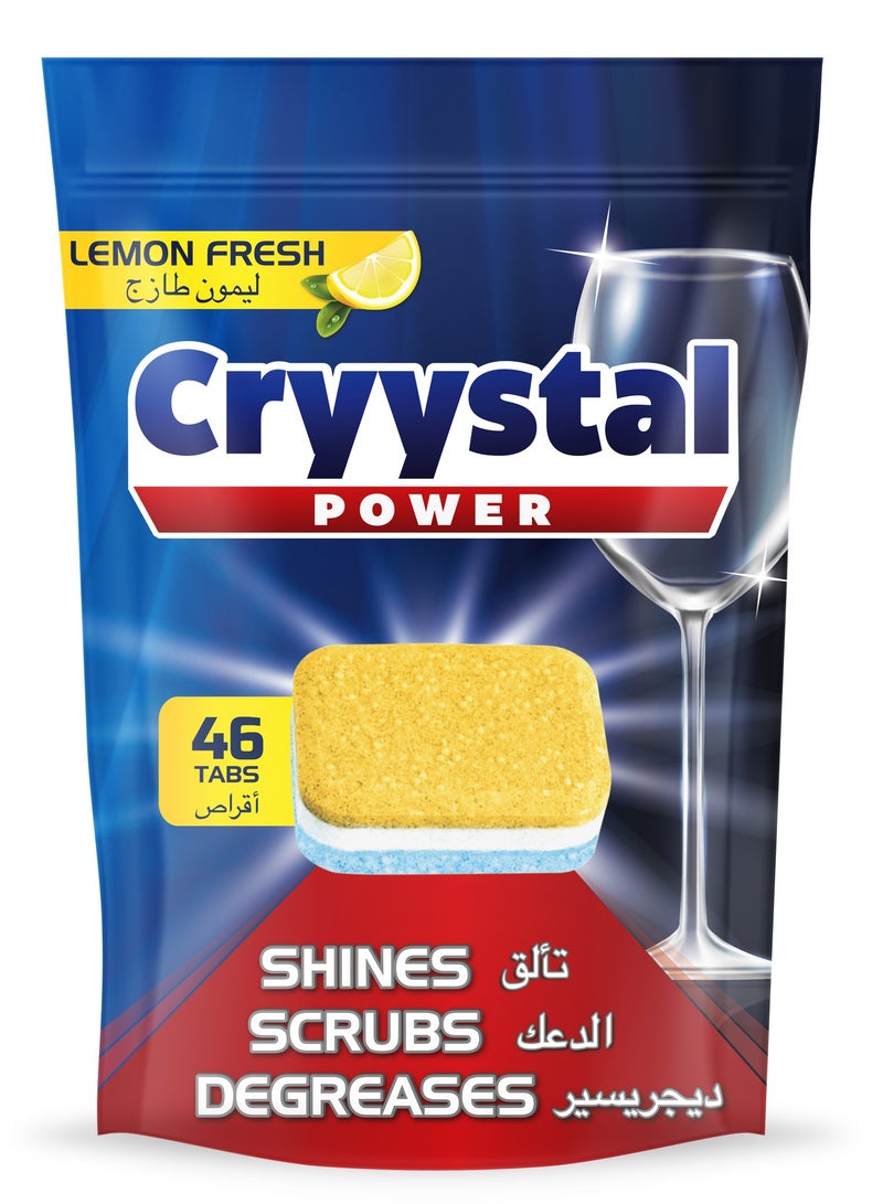 Cryystal Power Dishwasher Tablets 46 's - Image 1