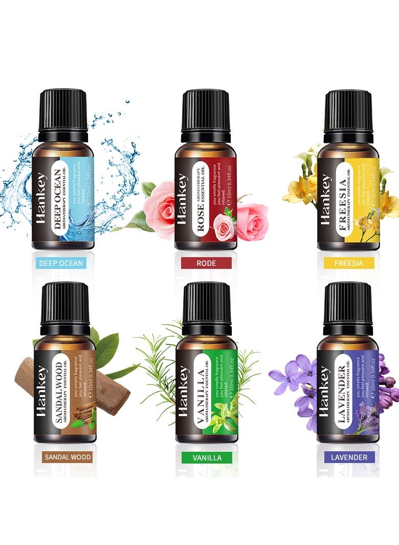 HANKEY 6-PCS Premium Aromatherapy Essential Oil Set, Plant Extract 10ml*6 - Image 4
