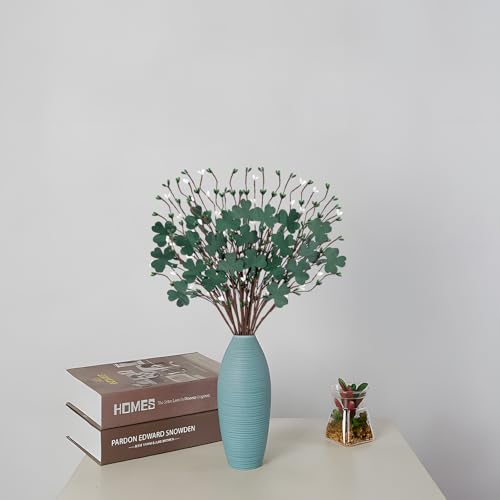 Eternity sky 20Pcs St Patricks Day Decorations Shamrock Picks Decor Artificial Floral Stems for Party Table Centerpiece - Image 4