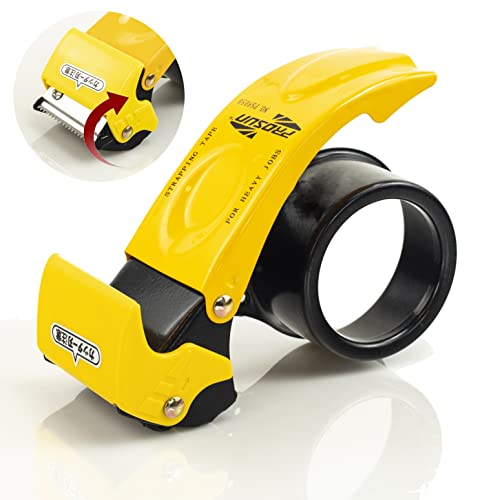 Prosun 【Upgraded】 PROSUN Blade Safety Cover 2 Inch Professional Packing Tape Dispenser Packaging Metal Handheld Tape Gun Sealing Cutter TG11 - Image 1