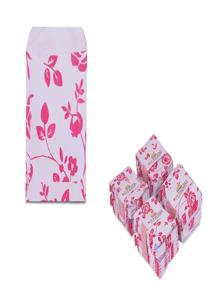 Sun Packers 500 Floral Small Envelope Size 2.5 x 3 Inch Studio for Passport Photo, Medicine Cover - Image 1