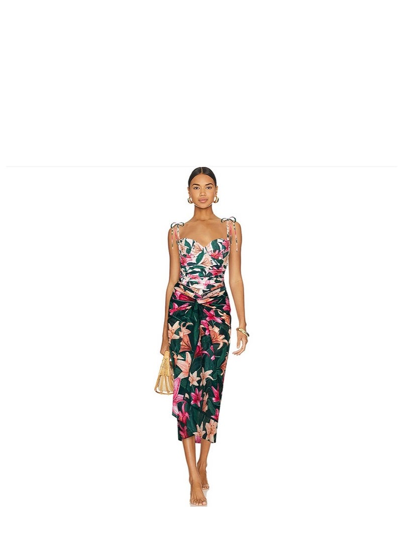 Y&D 2 Pice Summer swimsuit cover up women halter  set swimming suit women Beach Wear Swimwear - Image 4