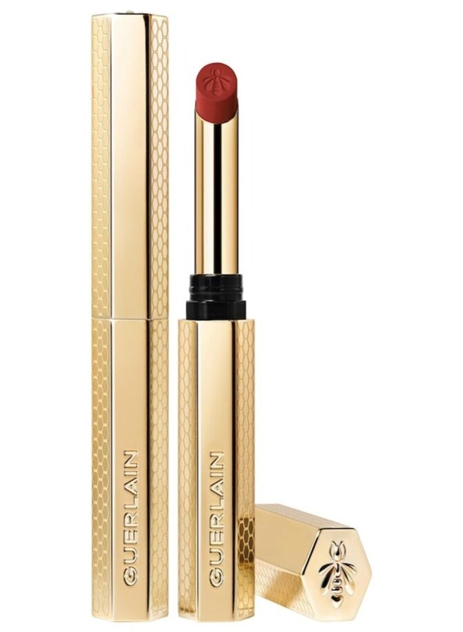 GUERLAIN Kiss Kiss Blur Matte Long-Wearing Lipstick 1.85g – 599 Red Aster Soft Matte Lip Color - Image 1