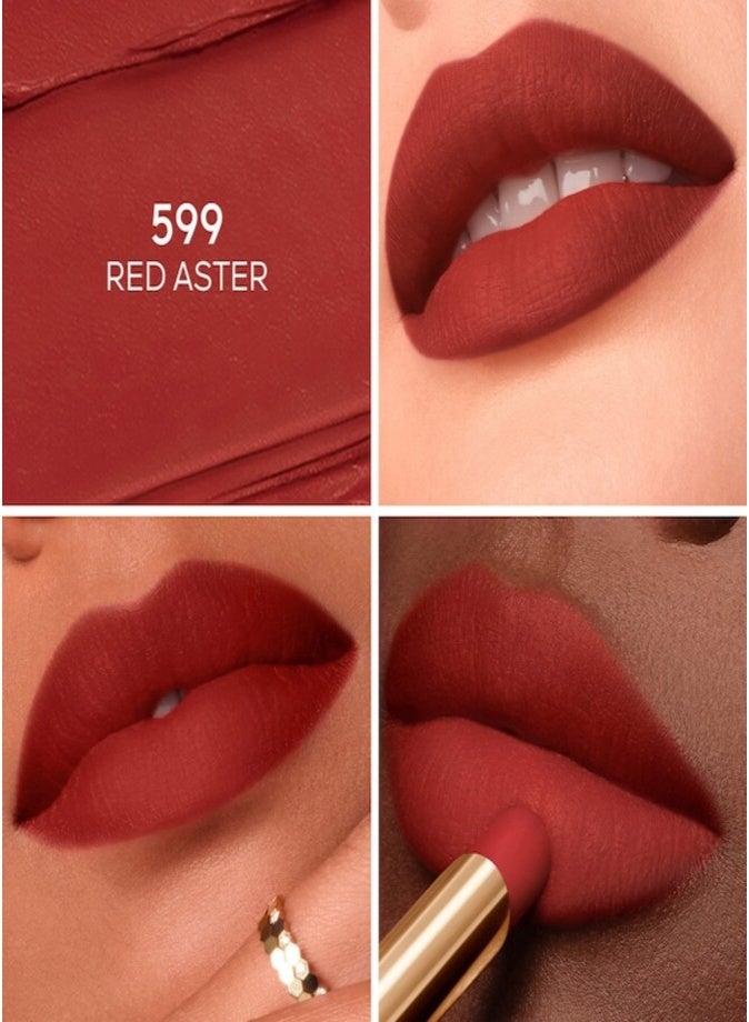 GUERLAIN Kiss Kiss Blur Matte Long-Wearing Lipstick 1.85g – 599 Red Aster Soft Matte Lip Color - Image 2