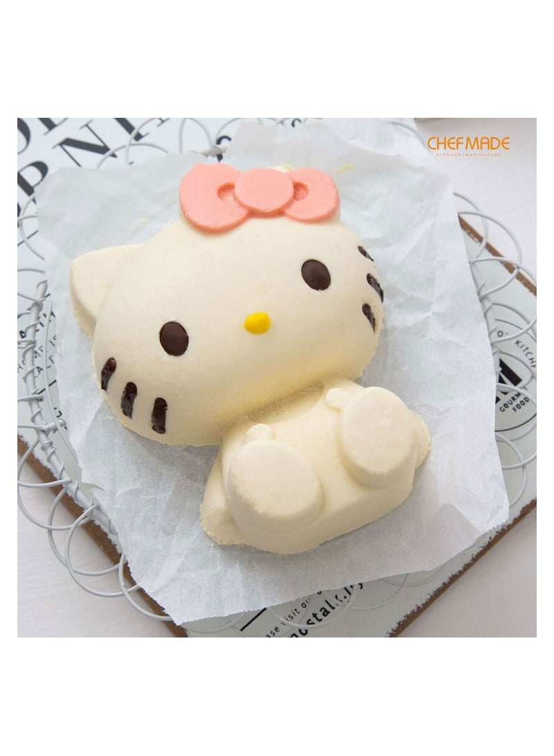 شيف ميد قالب كيك سيليكون ستيريو غير لاصق هيلو كيتي 4 بوصة - Image 4