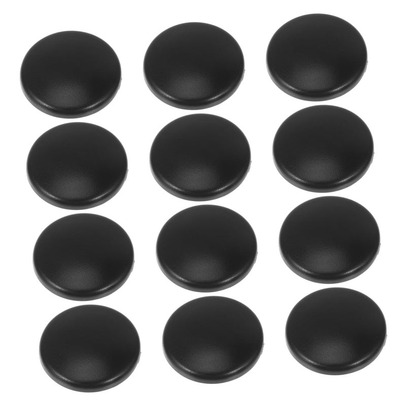 Black Car Door Screw Cover Caps 12pcs Auto Interior Decoration Hardware Accessories - Image 2