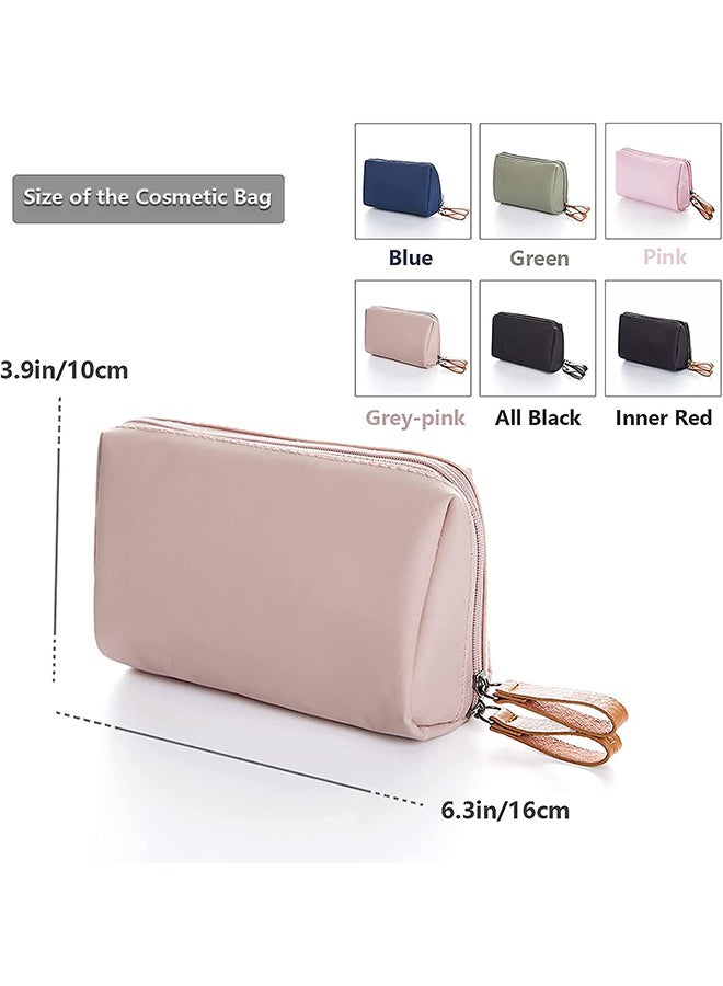 O Ozone Small Beauty Bag for Purse, Travel Handy Makeup Pouch Portable Cosmetic Bag Clutch Pouch Organizer Storage Bag for Women Girls- Pink  - Image 4