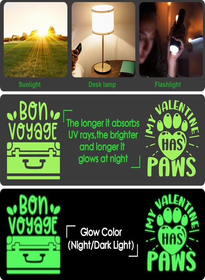 WRAPXPERT Glow in the Dark Permanent Vinyl Roll, Lime Green Glow in the Dark Vinyl for Wrap,Stickers,Decal,Lettering,12" x5ft - Image 5