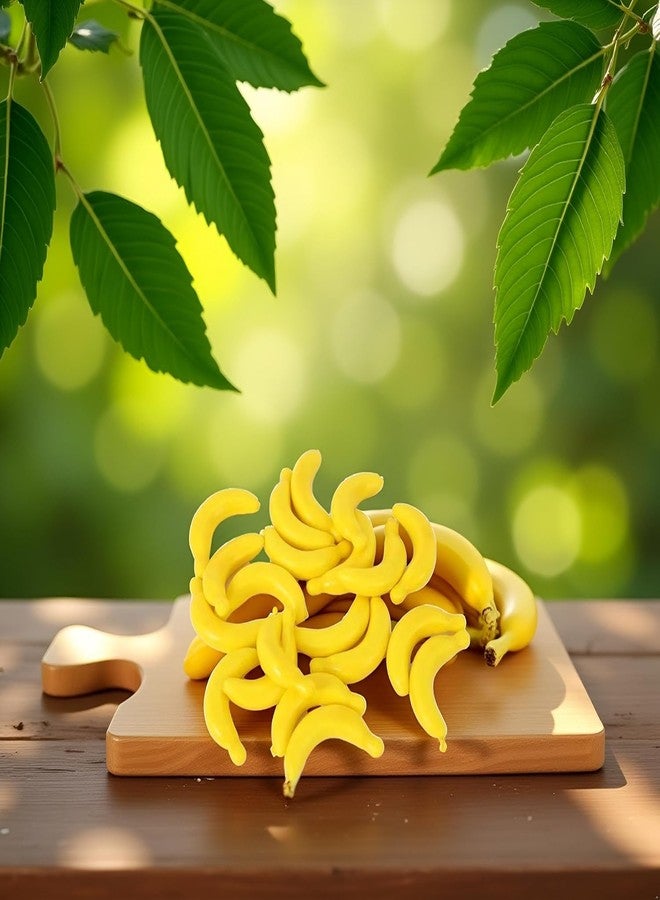 SelHeng 40 Pcs Yellow Mini Fake Banana Fruit, Artificial Banana Props, Plastic Foam Vegetables Fruit as Home Party Ornament Craft Props Gift,Simulation Fruit Props for Photography Blenders and Sponges 3-6CM - Image 5