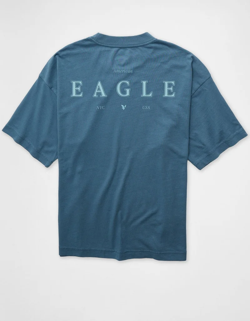 American Eagle Oversized Elevated Logo Graphic T-Shirt