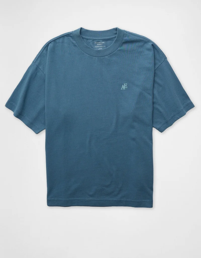 American Eagle Oversized Elevated Logo Graphic T-Shirt