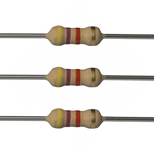 E-Projects 100EP5124K70 4.7k Ohm Resistors, 1/2 W, 5% (Pack of 100) - Image 2