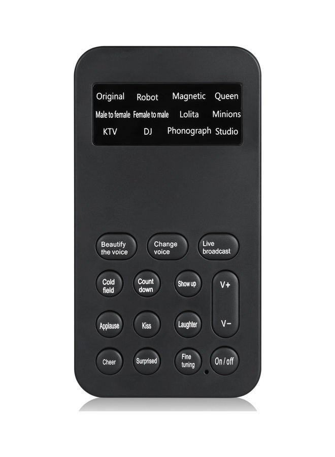 NIBEMINENT Mini Voice Changer Machine V7974_P Black  - Image 1