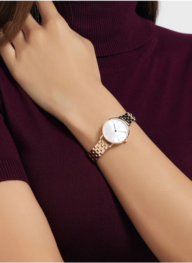DANIEL WELLINGTON Petite Steel Strap Analog Watch