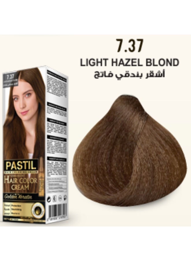 باستيل صبغة شعر باستيل رقم 7.37 أشقر بندقي فاتح - Image 2