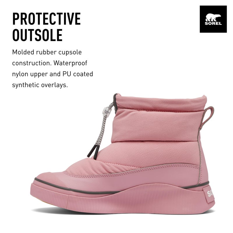 SOREL Women's Out N About lV Puffy Waterproof Boot - Dazed Mauve, Jet - 8.5 - Image 3