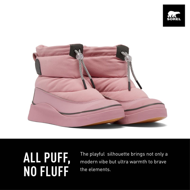 SOREL Women's Out N About lV Puffy Waterproof Boot - Dazed Mauve, Jet - 8.5 - Image 2
