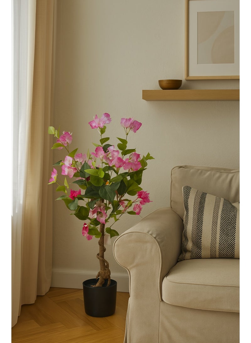 درامــــــا هوم  شجرة جهنمية صناعية مزهرة بارتفاع 80 سم مع حوض ديكور أنيق – ألوان جذابة ومميزة للمنزل والمكتب - Image 1