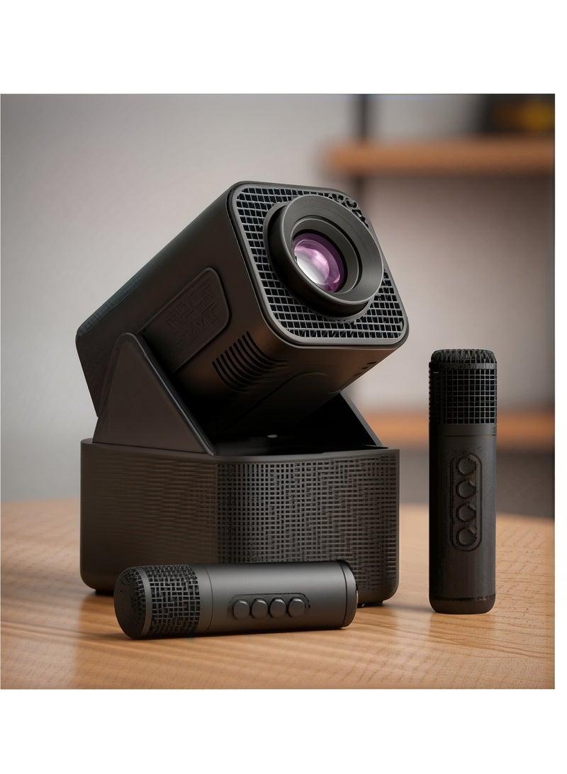 Smartbarry HT31 4K High-definition 3-in-1 Projector, Manual Focusing 5G Dual Band Speed,HD WiFi Bluetooth Projector, Intelligant Temperature Control, Android 11.0 Home Theater, Movies,Video Gaming, Office Work Meetings Projector - Image 3